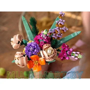 Конструктор King 10286 Block Flower Букет цветов картинка 3
